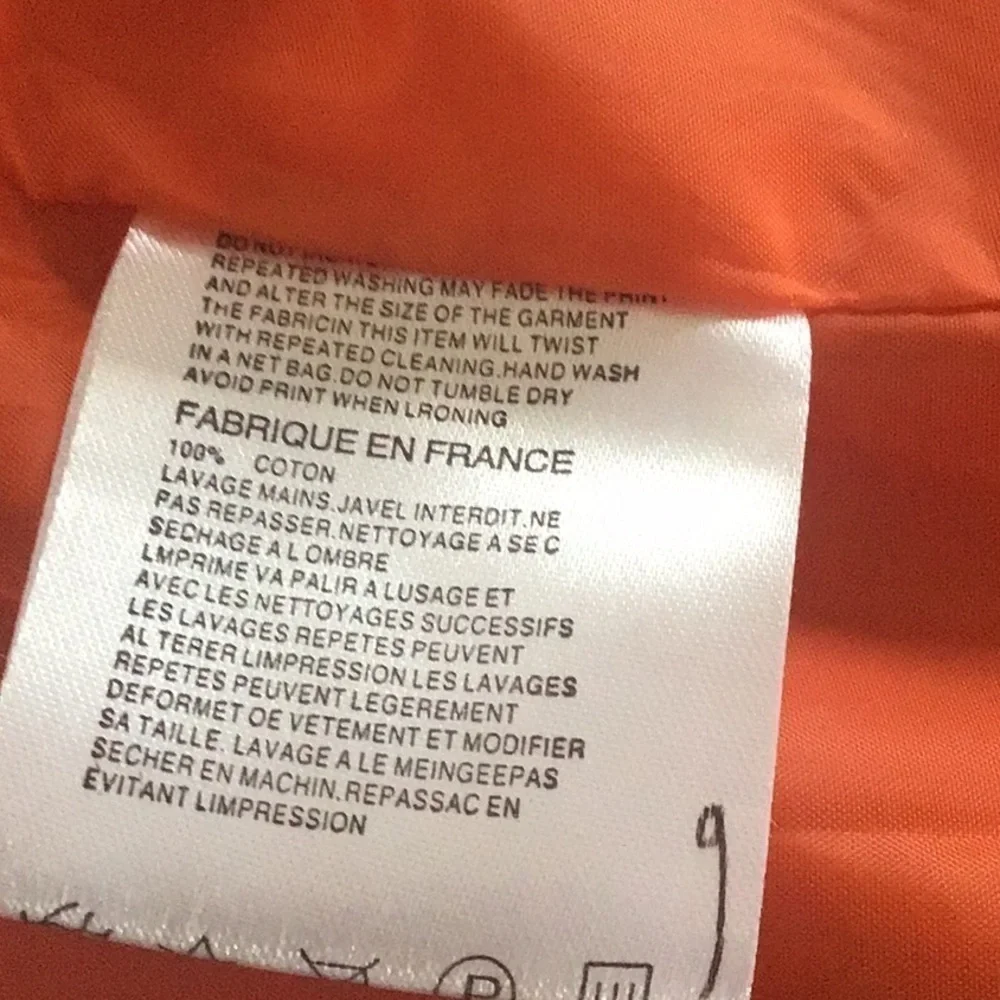 Orange Cotton one button Zune Poar blazer Large (see measurements) - Picture 11 of 11
